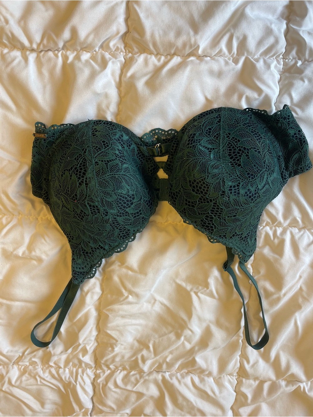 Lace Bra in Dark Green